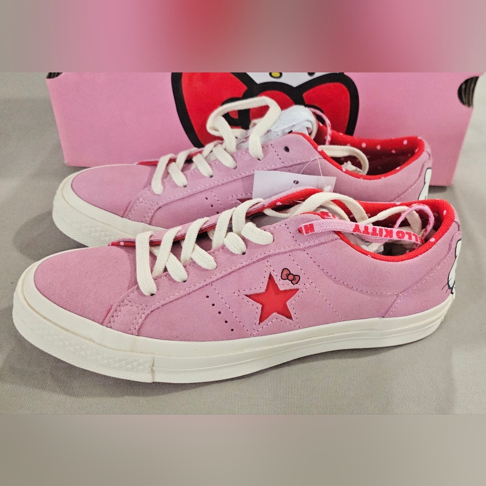 Rare Converse Pink Hello Kitty Sneakers